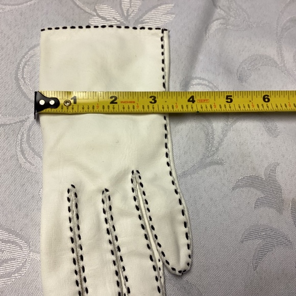 Van RAALTE black and white gloves New vintage 7 1/2 - Picture 7 of 7